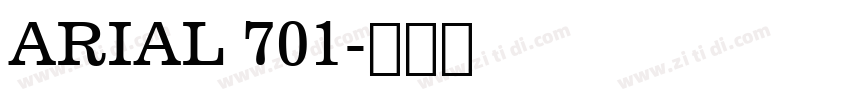 ARIAL 701字体转换